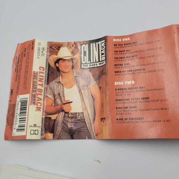 Clint Black The Hard Way Cassette Tape 1992 RCA Tested Works - Picture 5 of 9